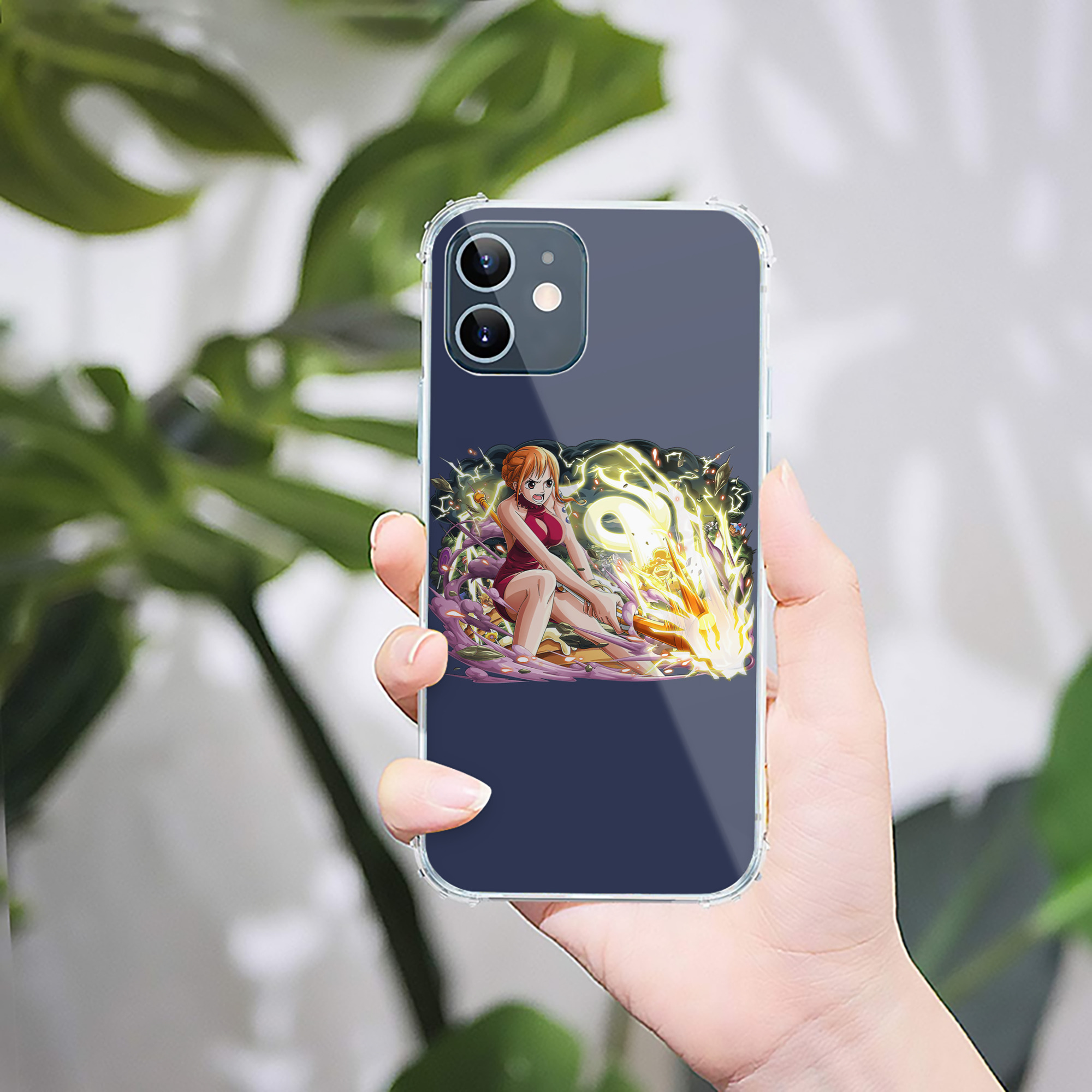 （画像用） ワンピース ナミ ONE PIECE Nami 【iPhone 12シリーズ対応】透明スマホケース（クリアソフトケース）